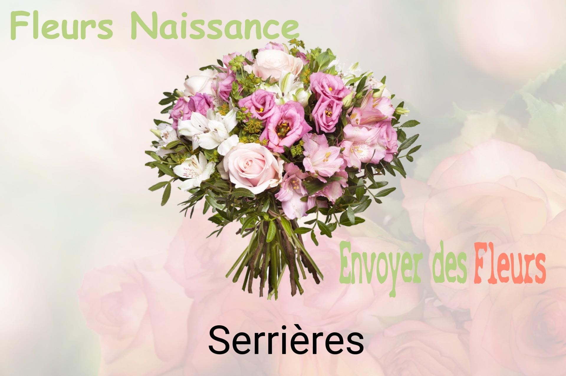 Bouquet de fleurs de naissance livré à Serrières